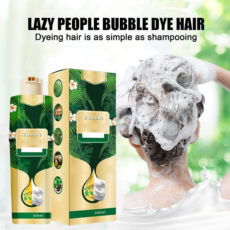Plant Bubble Hair Dye Shampoo