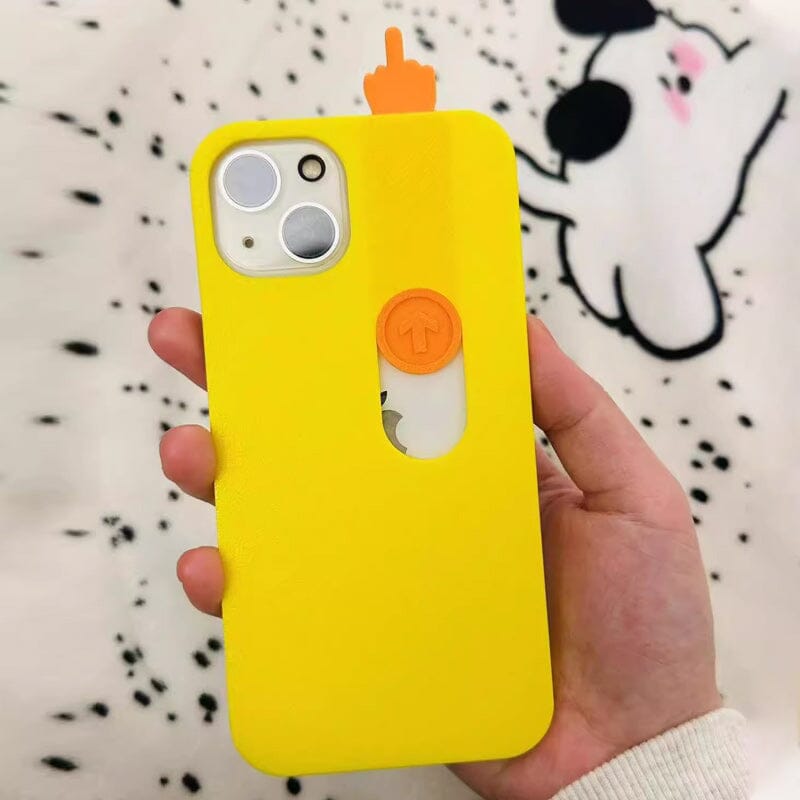3D Printed Middle Finger Sliding Phone Case