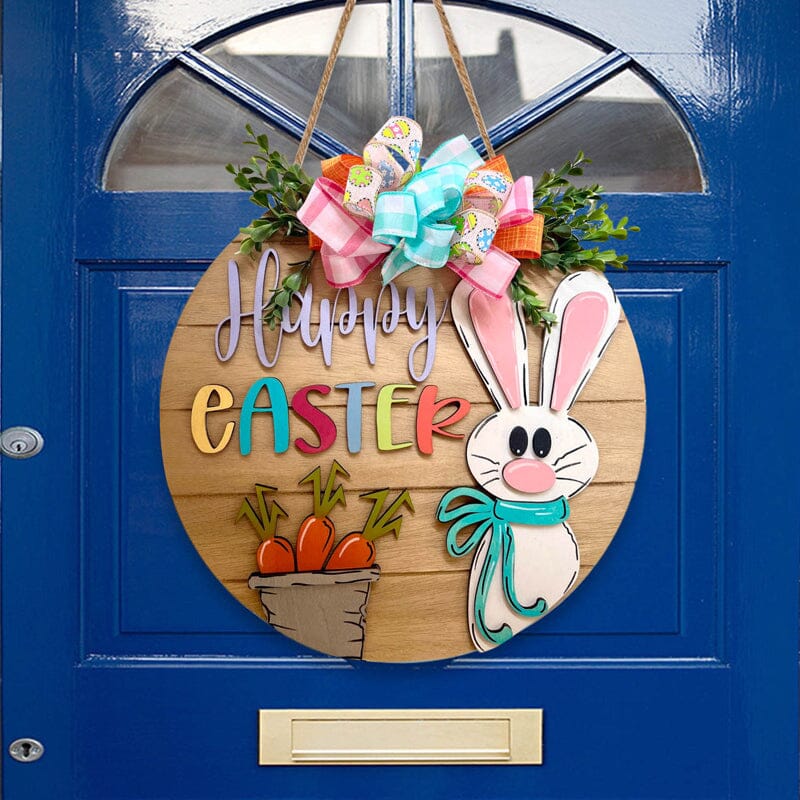 Easter Bunny Rabbit Sign Door Hanger