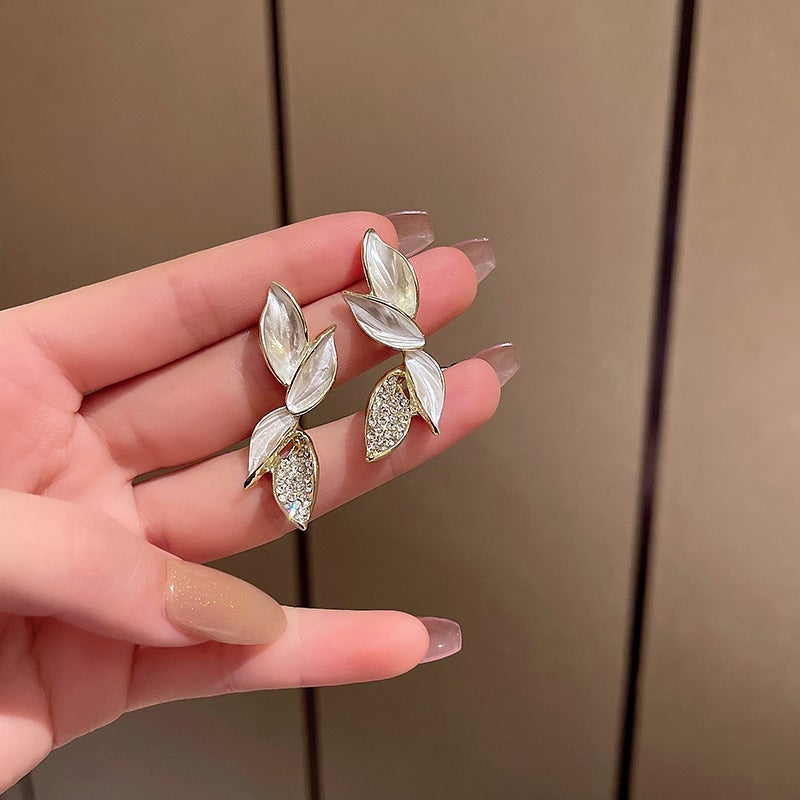 Shiny Leaf Inspiration Earrings