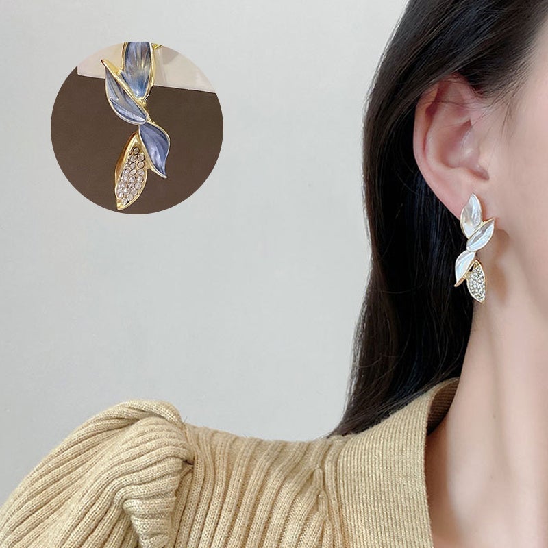 Shiny Leaf Inspiration Earrings