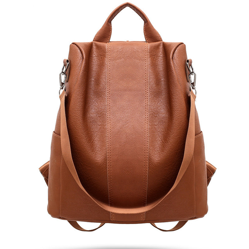 PU Leather Anti-theft Backpack