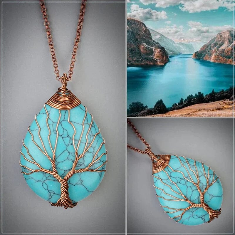 Tree of Life Opal Necklace