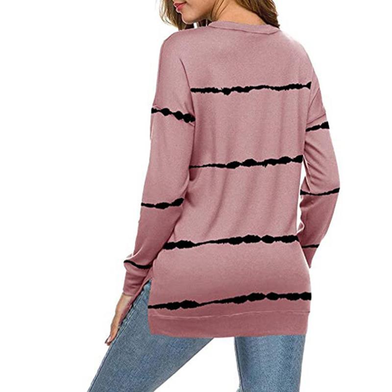 Women Casual Stripe Pullover