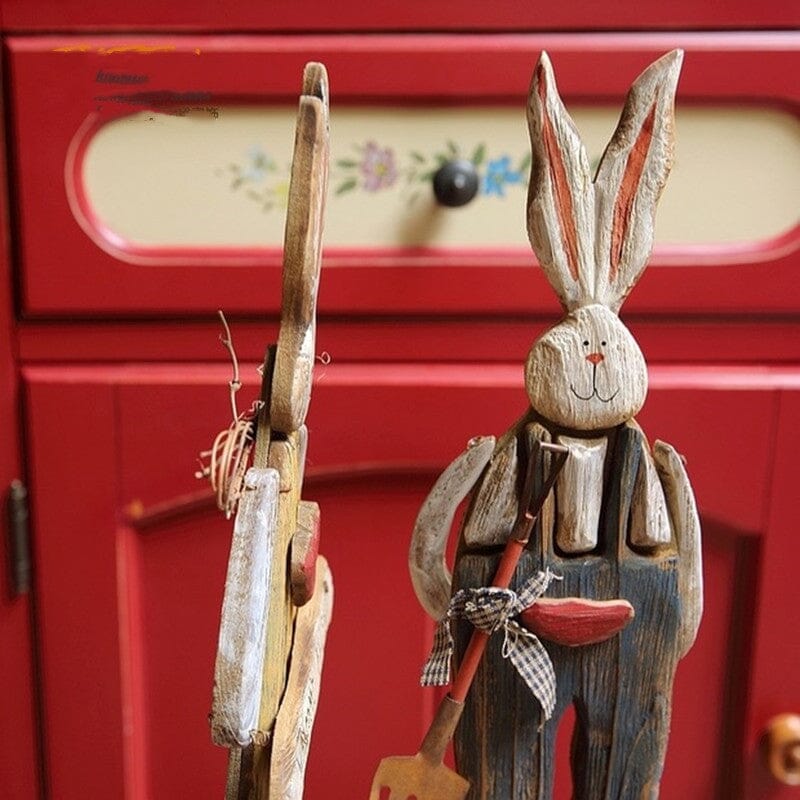 Rustic Vintage Style Bunny Decoration