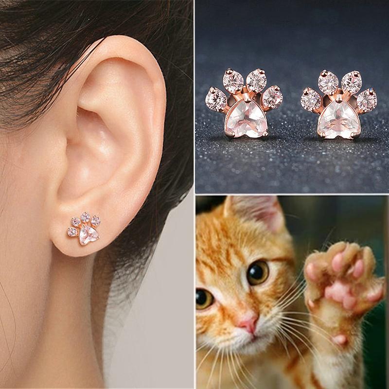 Cute Cat Paw Earrings