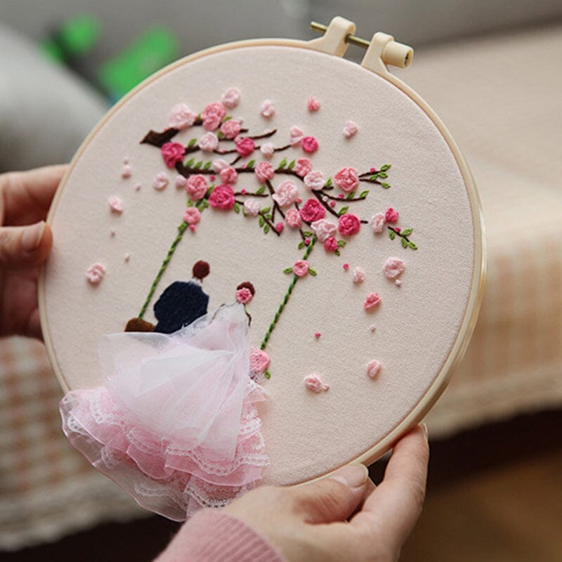 Handmade DIY Embroidery Love Friendship Wall Art