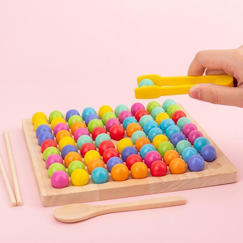 Wooden Board Bead Game
