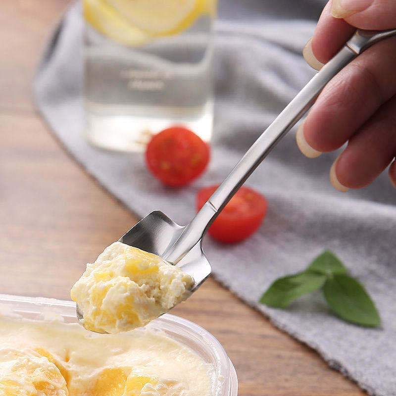 Creative Dessert Ice Cream 304 Stainless Steel Spade Spoon
