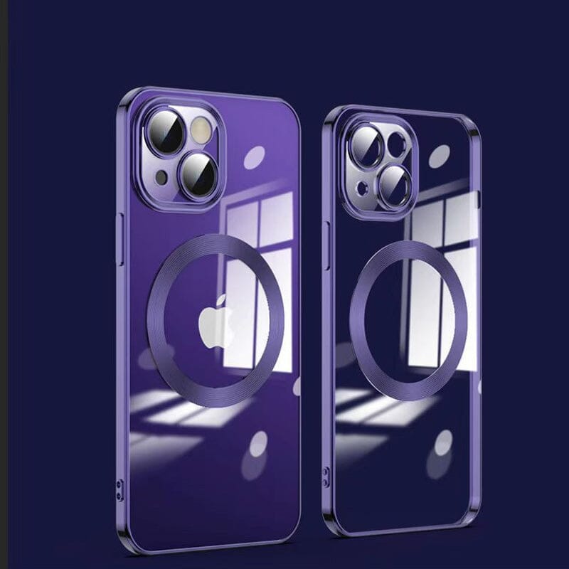 Electroplating Wireless Magnetic Charging All-Inclusive Lens iPhone Case