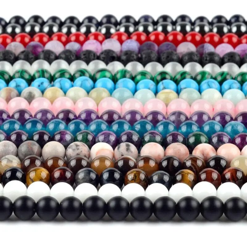 Natural Round Beads Bracelet (40pcs)