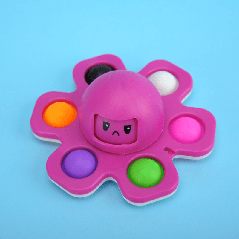 Octopus Push Pop Bubble Fidget Toy Spinner