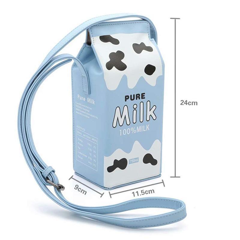 Magoloft™ Cute Milk Box Crossbody Bag / Casual Phone Purse