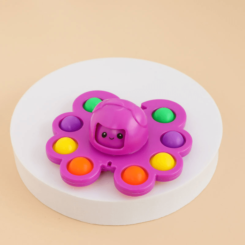 Octopus Push Pop Bubble Fidget Toy Spinner