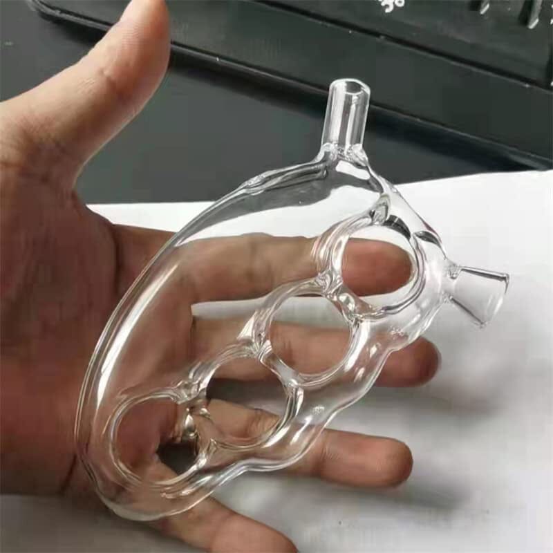 Holding In Hand Small Smoking Dab Rigs For Cigarette