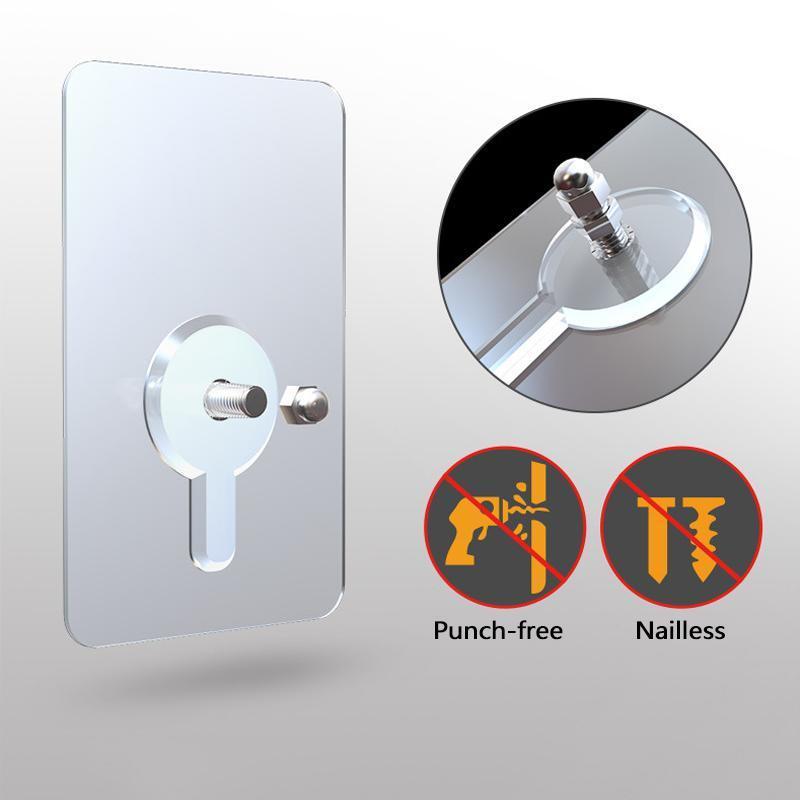 Punch-Free Non-Marking Screw Stickers, 10pcs