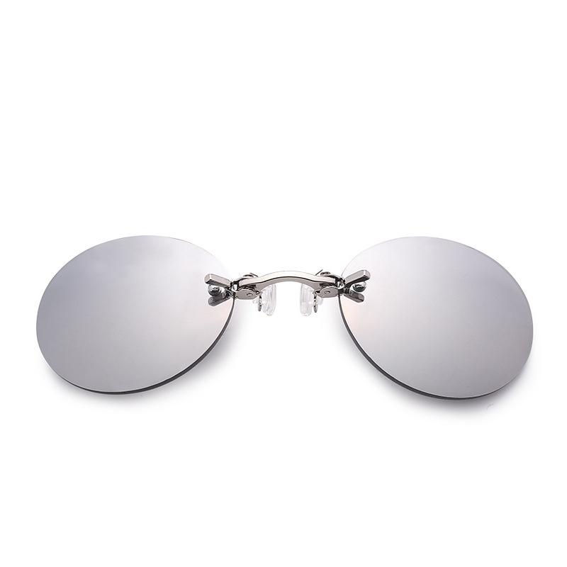 Rimless Clamp Sunglasses