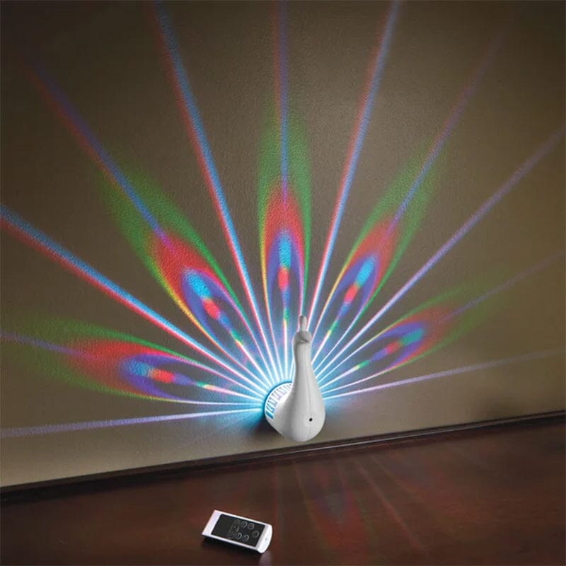 Peacock Led Projector Wall Lights For Bedroom