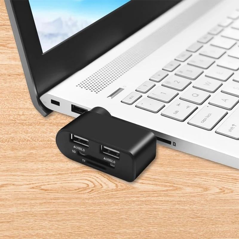 Portable 4 in 1 Rotatable USB Hub
