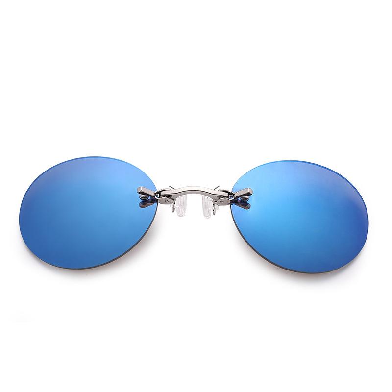 Rimless Clamp Sunglasses