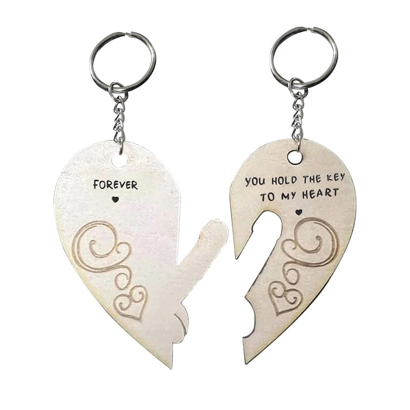 You Hold The Key to My Heart & Forever Couple Keychain