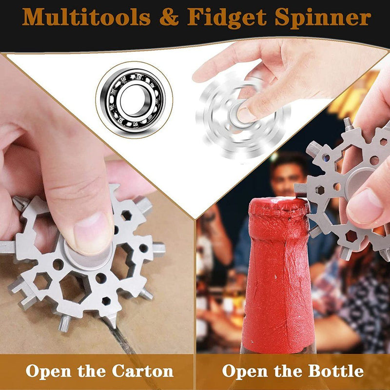 Snowflake Multifunctional Fingertip Gyro Wrench Tool