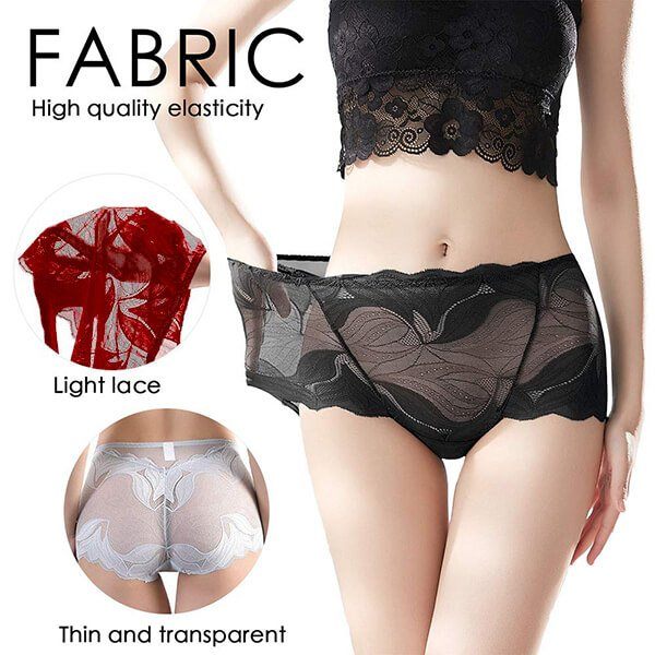 Women Embroidery Lace Panties