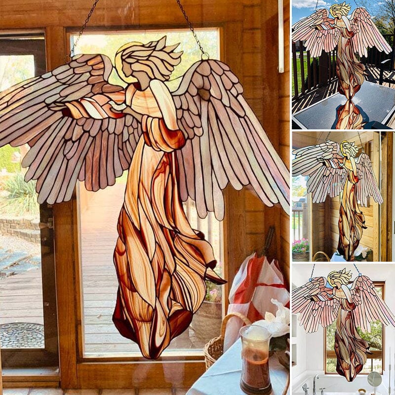 Elegant Angel & Dove Suncatcher