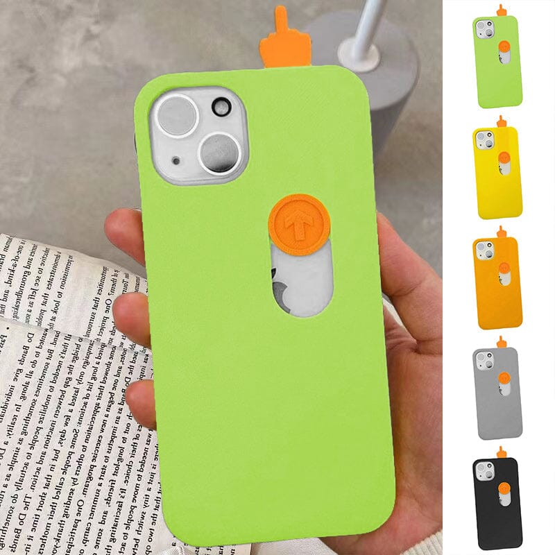 3D Printed Middle Finger Sliding Phone Case