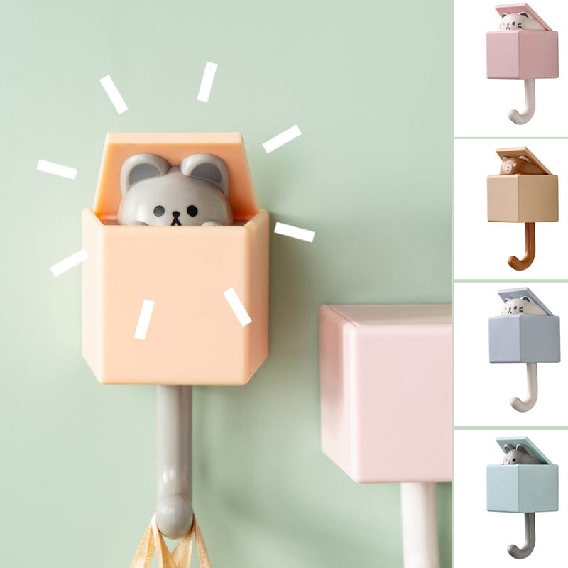 Cute Cat Key Hook Wall Decoration