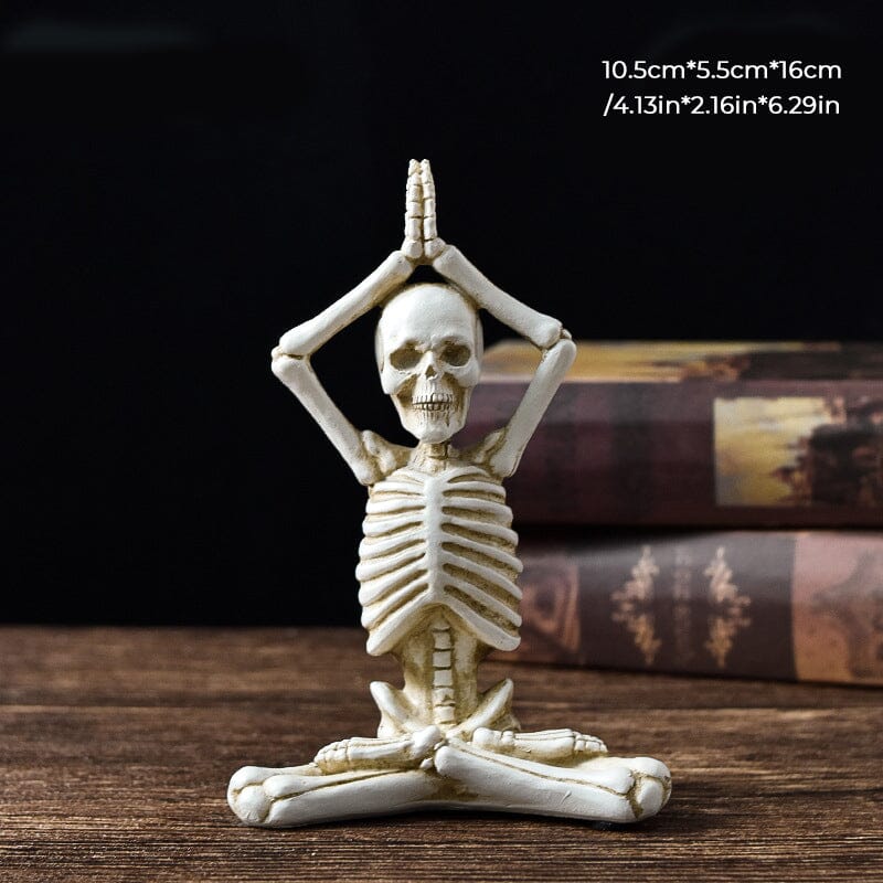 Unique Yoga Skull Statue