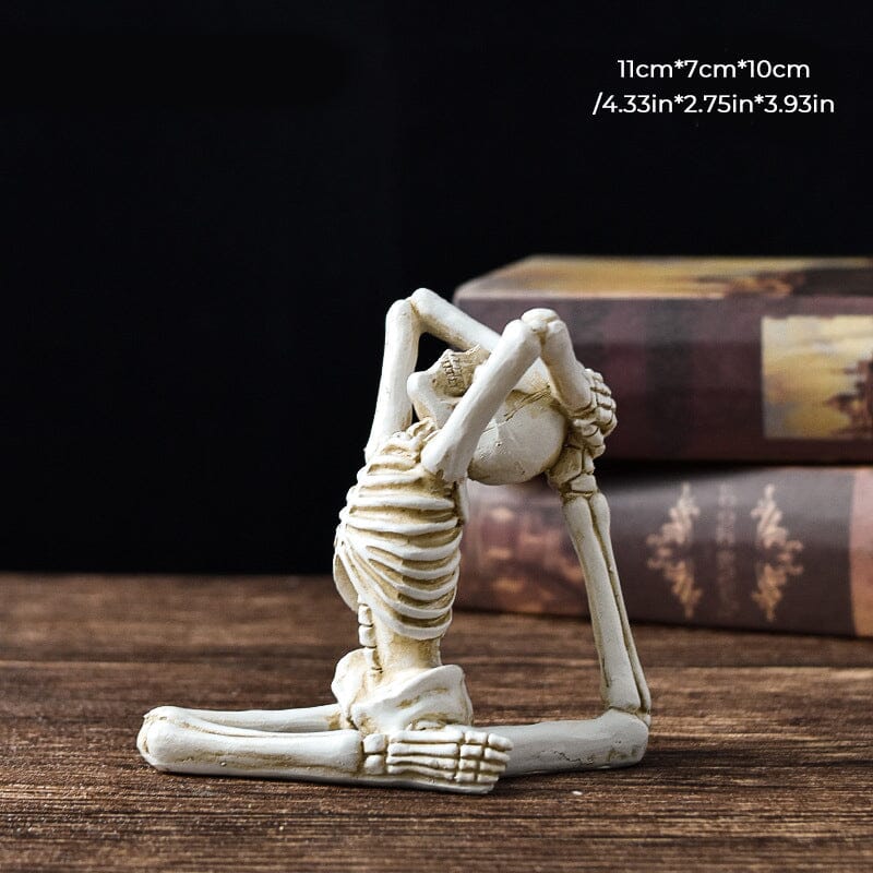 Unique Yoga Skull Statue